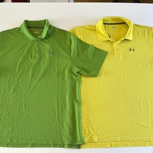 Under Armour Performance Polo Bright Yellow and Lime Green